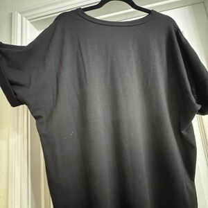 Women's Classic Black Cotton T-Shirt